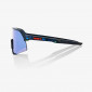 náhled Sluneční brýle 100% S3 Black Holographic HiPER Blue Multilayer Mirror Lens