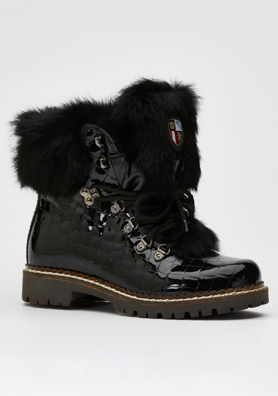 Dámské zimní boty Nis 1515404/A Scarponcino Pelle Vittelo Black | David  sport Harrachov