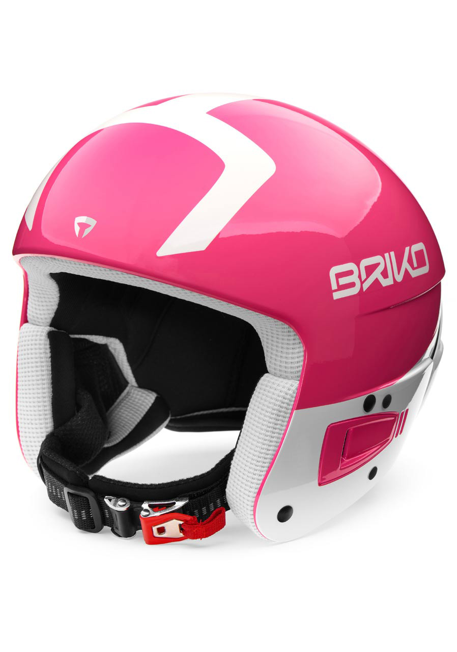 Dámská lyžařská helma Briko Vulcano FIS 6.8 růžová/bílá | David sport  Harrachov