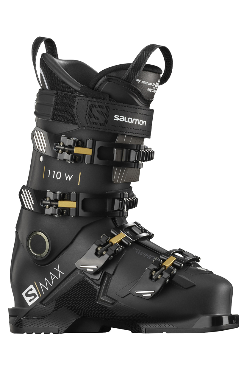 Dámské lyžařské boty Salomon S/MAX 110 W Black/gold Glow/b | David sport  Harrachov