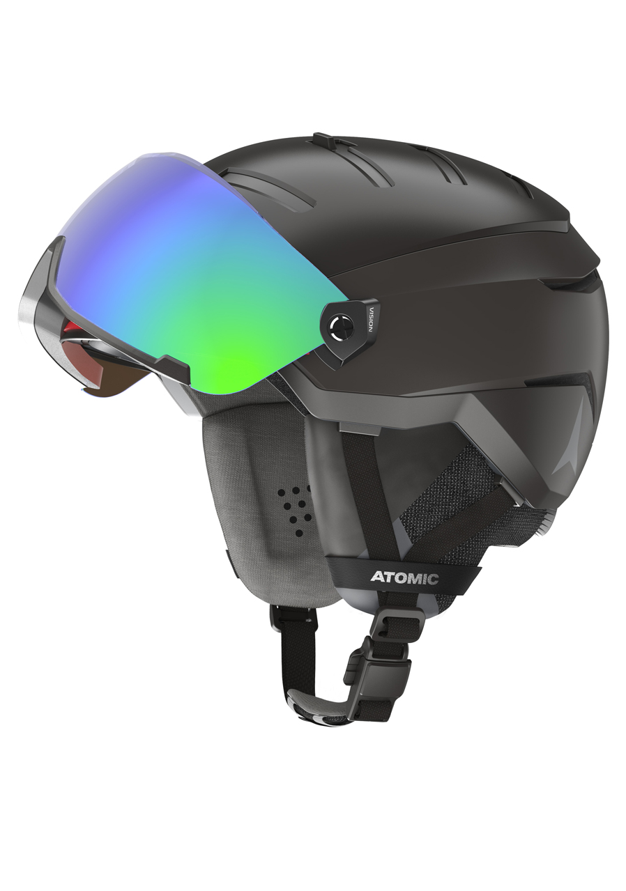 Lyžařská helma Atomic SAVOR GT AMID VISOR HD Black | David sport Harrachov