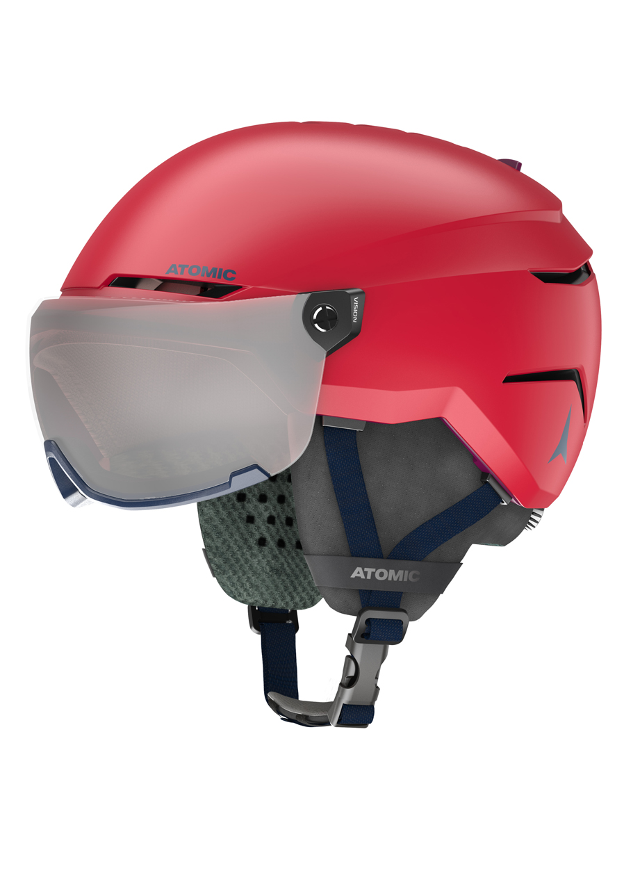Dětská lyžařská helma Atomic Savor Visor Jr Red | David sport Harrachov