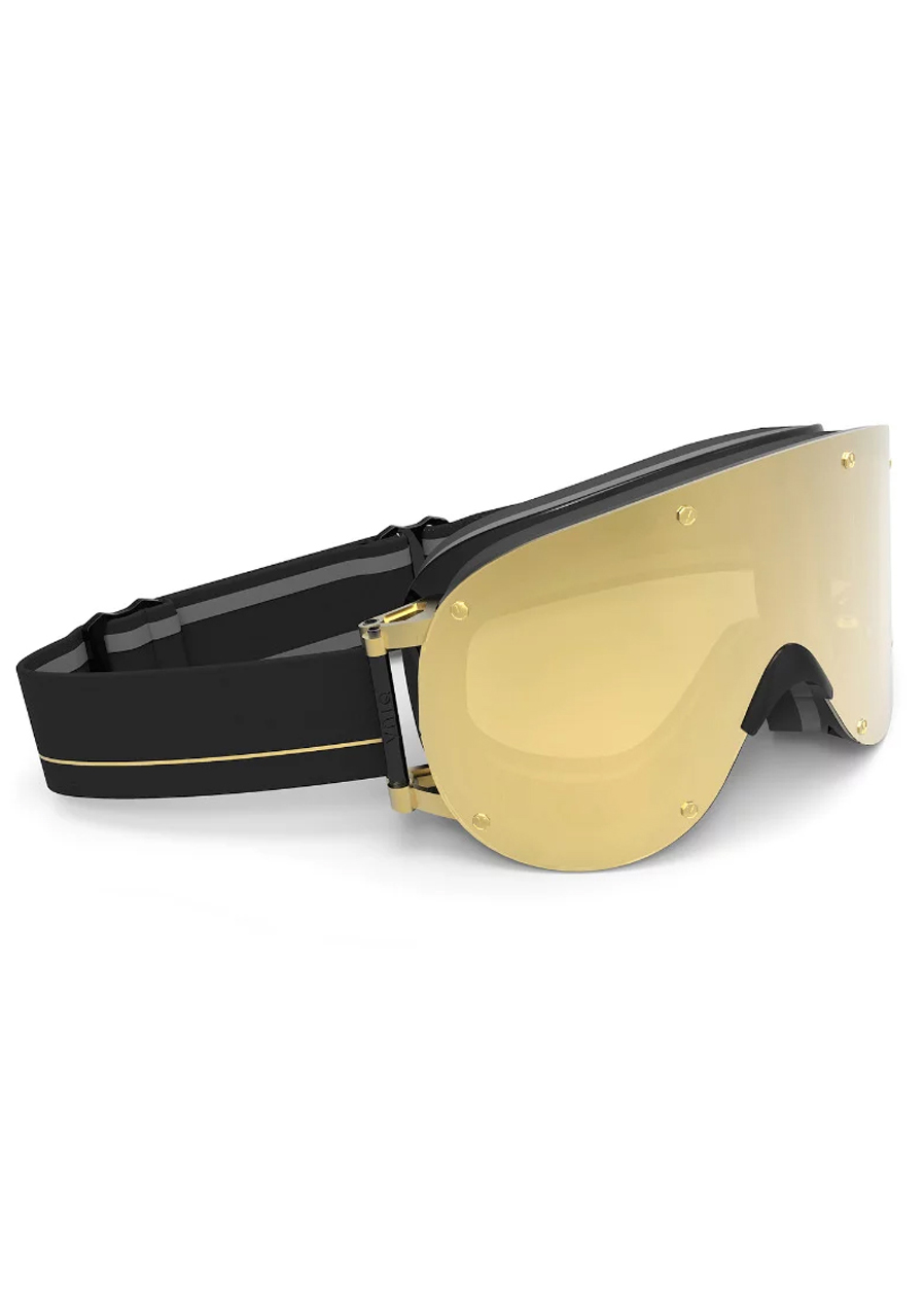 Lyžařské brýle YNIQ FOUR- BLACK ALL GOLD 423 MIRROR LENS | David sport  Harrachov