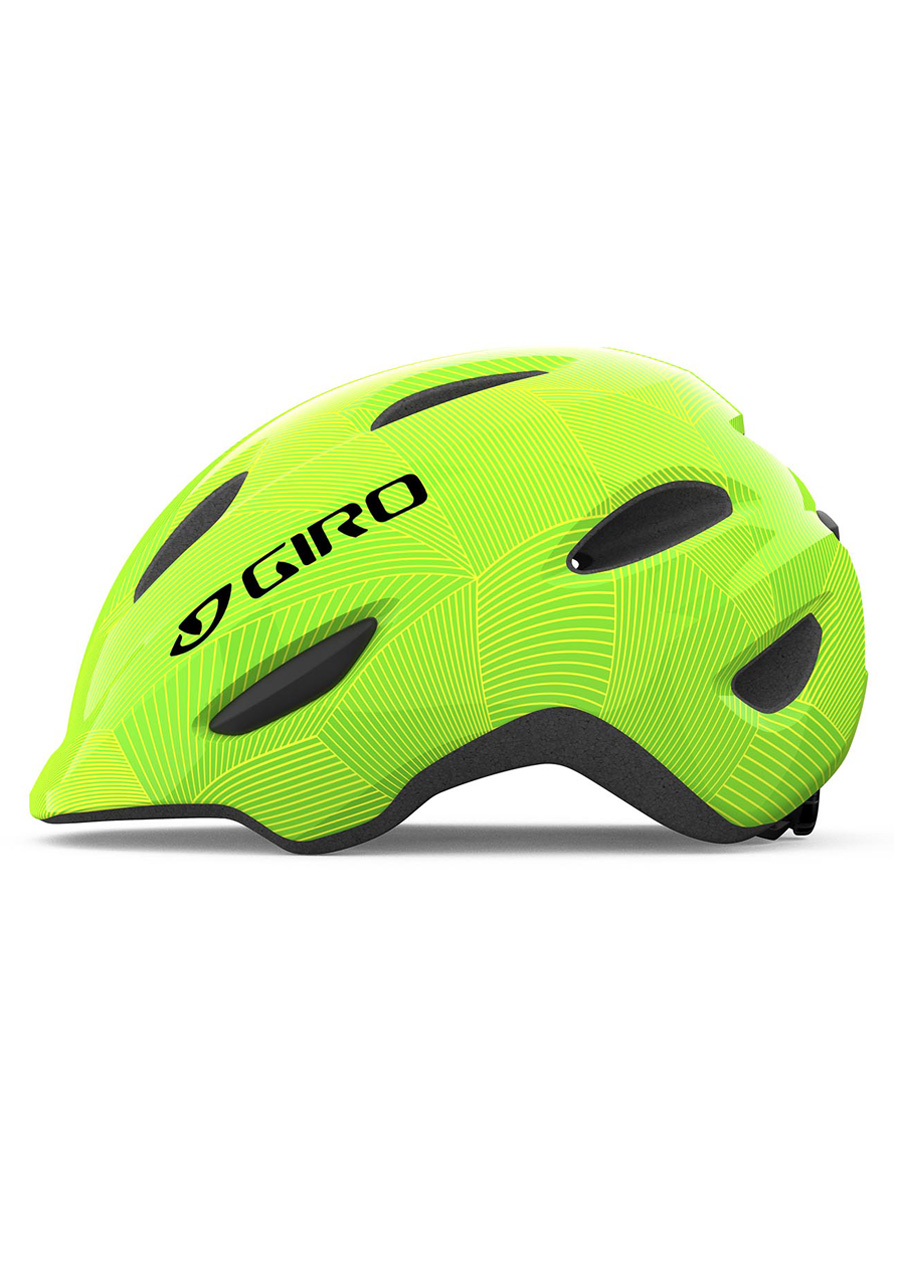 Dětská cyklistická helma Giro Scamp Green/Lime Lines | David sport Harrachov