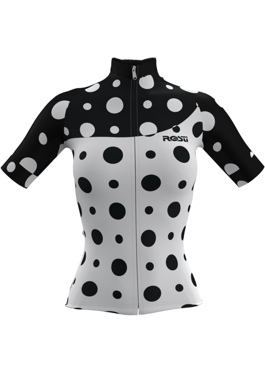 Cyklistický dres Rosti Pois lady dres White/Black | David sport Harrachov