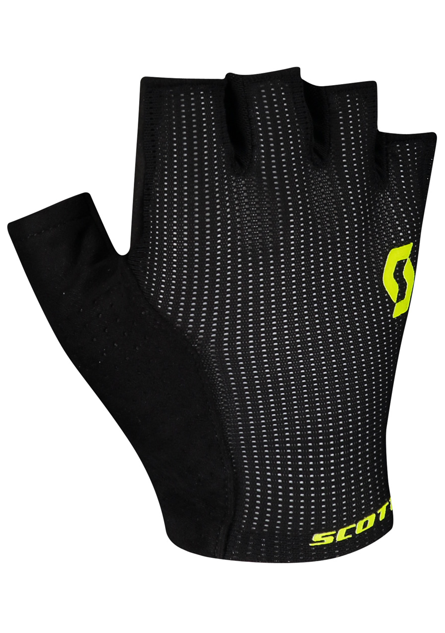 Cyklistické rukavice Scott Glove Essential Gel SF Blck/Sul Yel | David  sport Harrachov