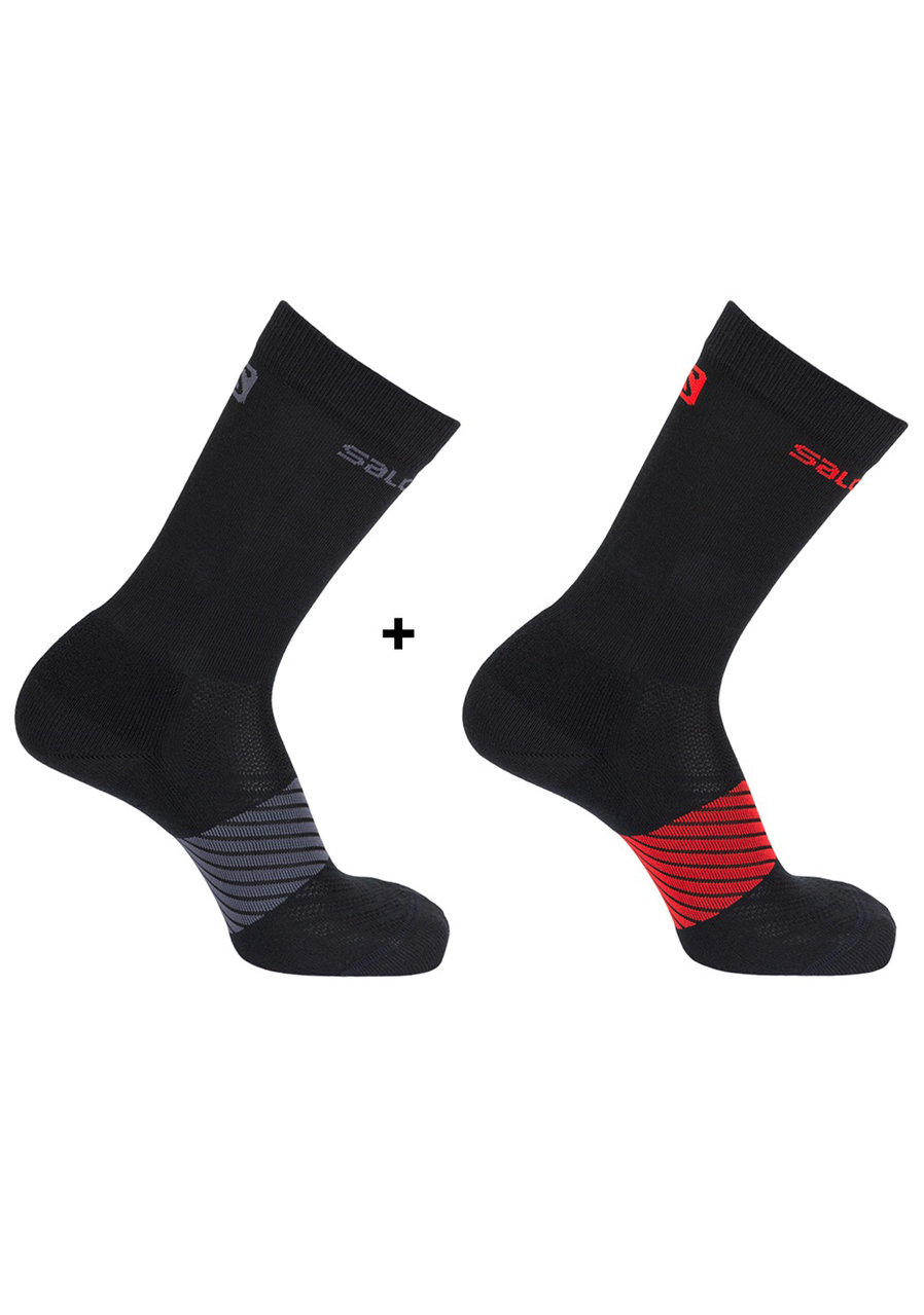 Ponožky SALOMON 17 XA 2-PACK BLACK/BLACK | David sport Harrachov